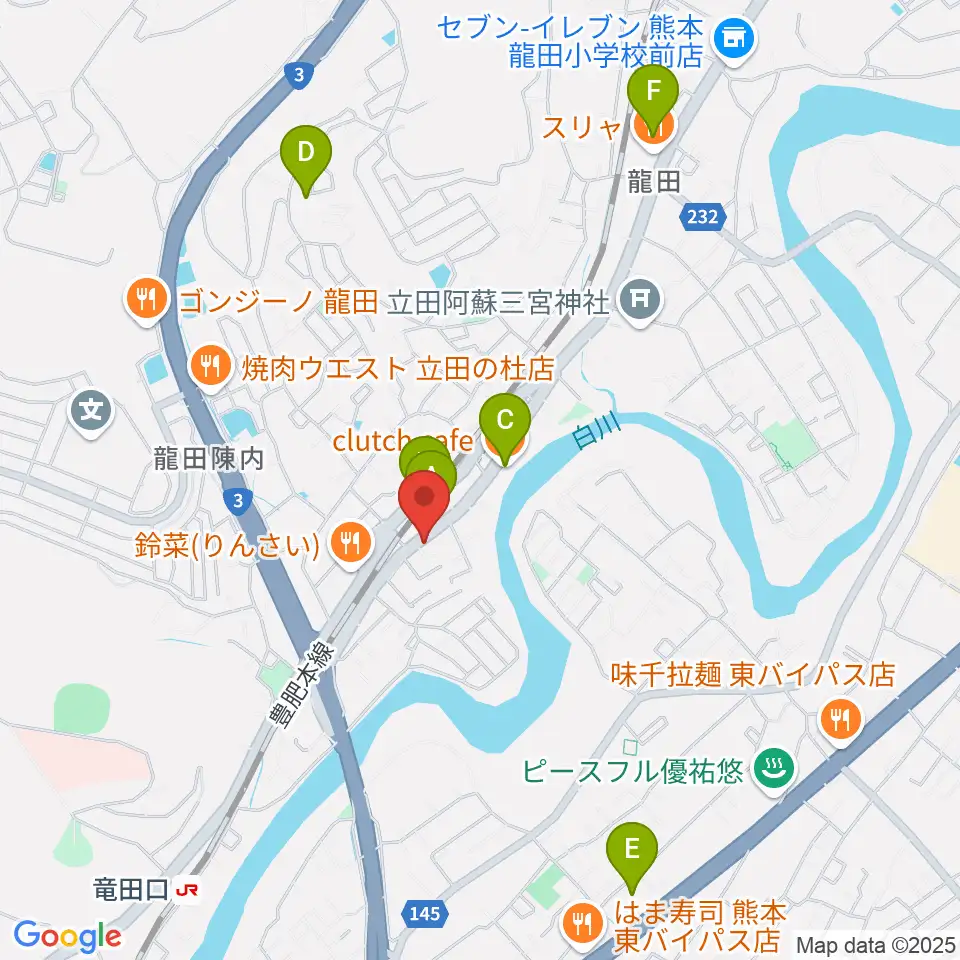 ミュージックスタジオ マーチ周辺のカフェ一覧地図