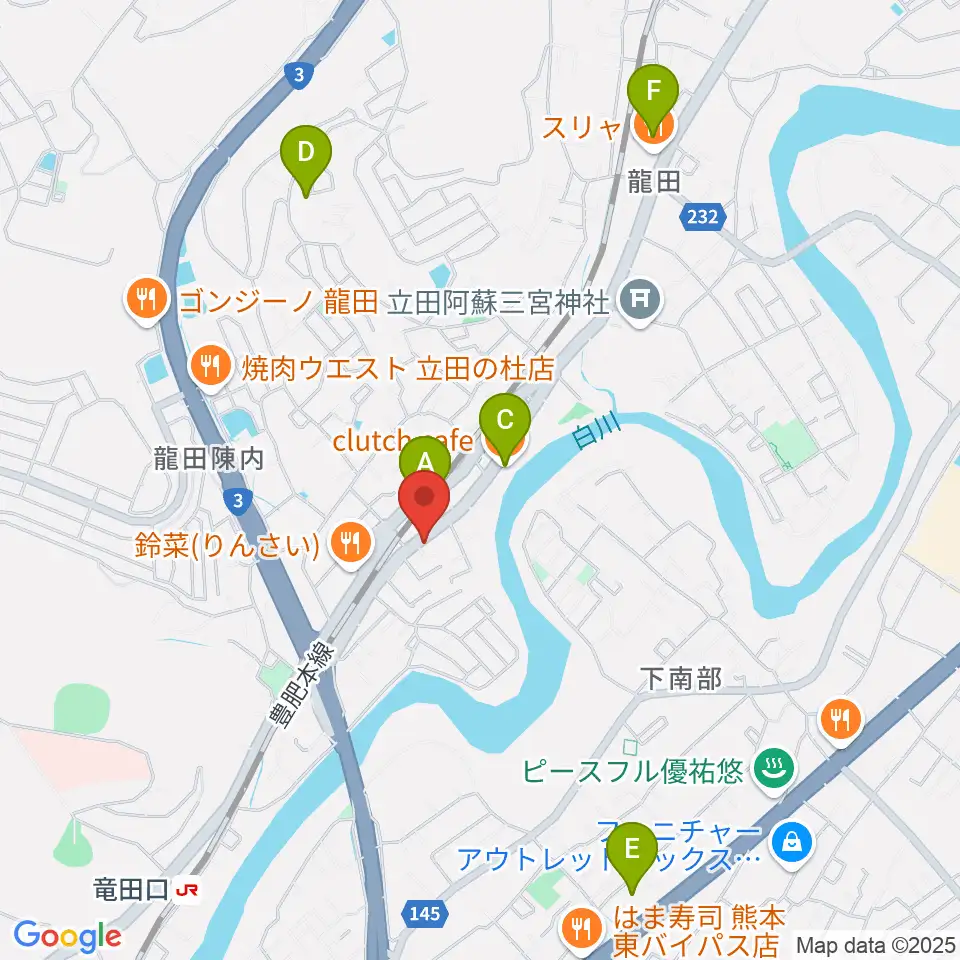 ミュージックスタジオ マーチ周辺のカフェ一覧地図