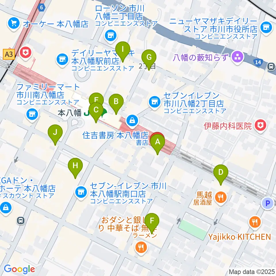 島村楽器 Wind & Repair周辺のカフェ一覧地図