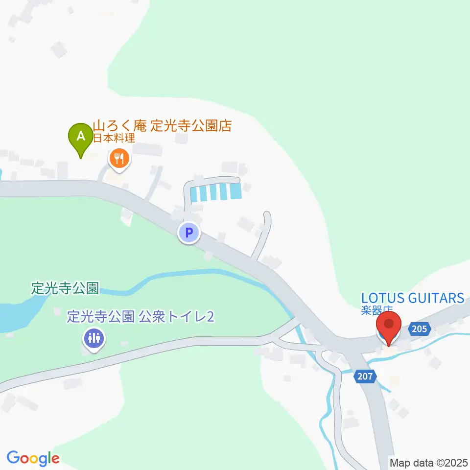 LOTUS GUITARS周辺のカフェ一覧地図