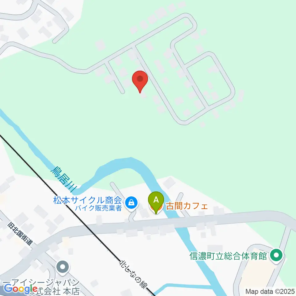 山崎木管修理工房周辺のカフェ一覧地図