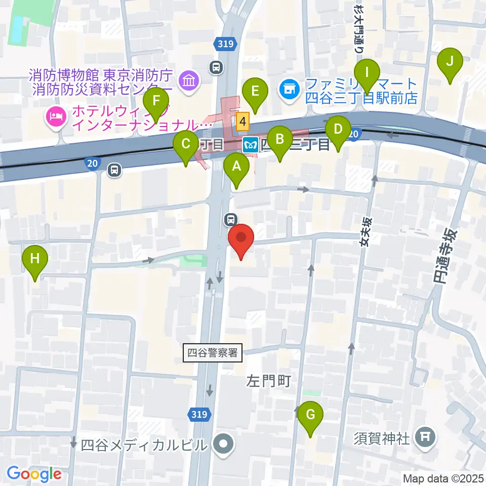 四谷三丁目Blue-T周辺のカフェ一覧地図
