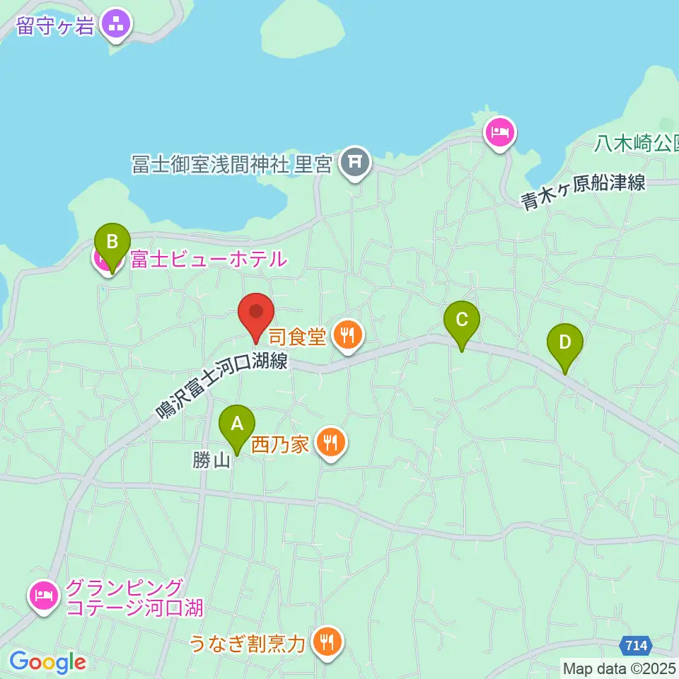 音楽の家 民宿さんすい周辺のカフェ一覧地図
