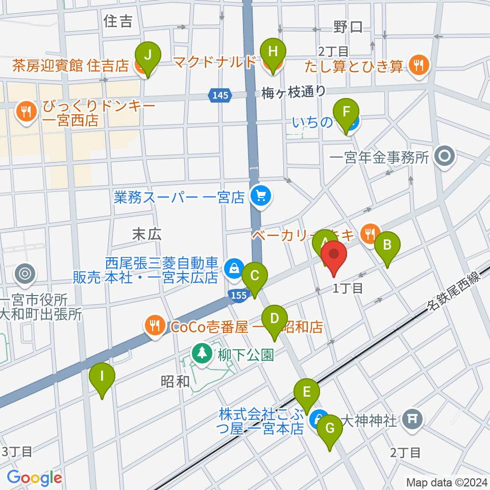 Grace MACK グレースマック周辺のカフェ一覧地図