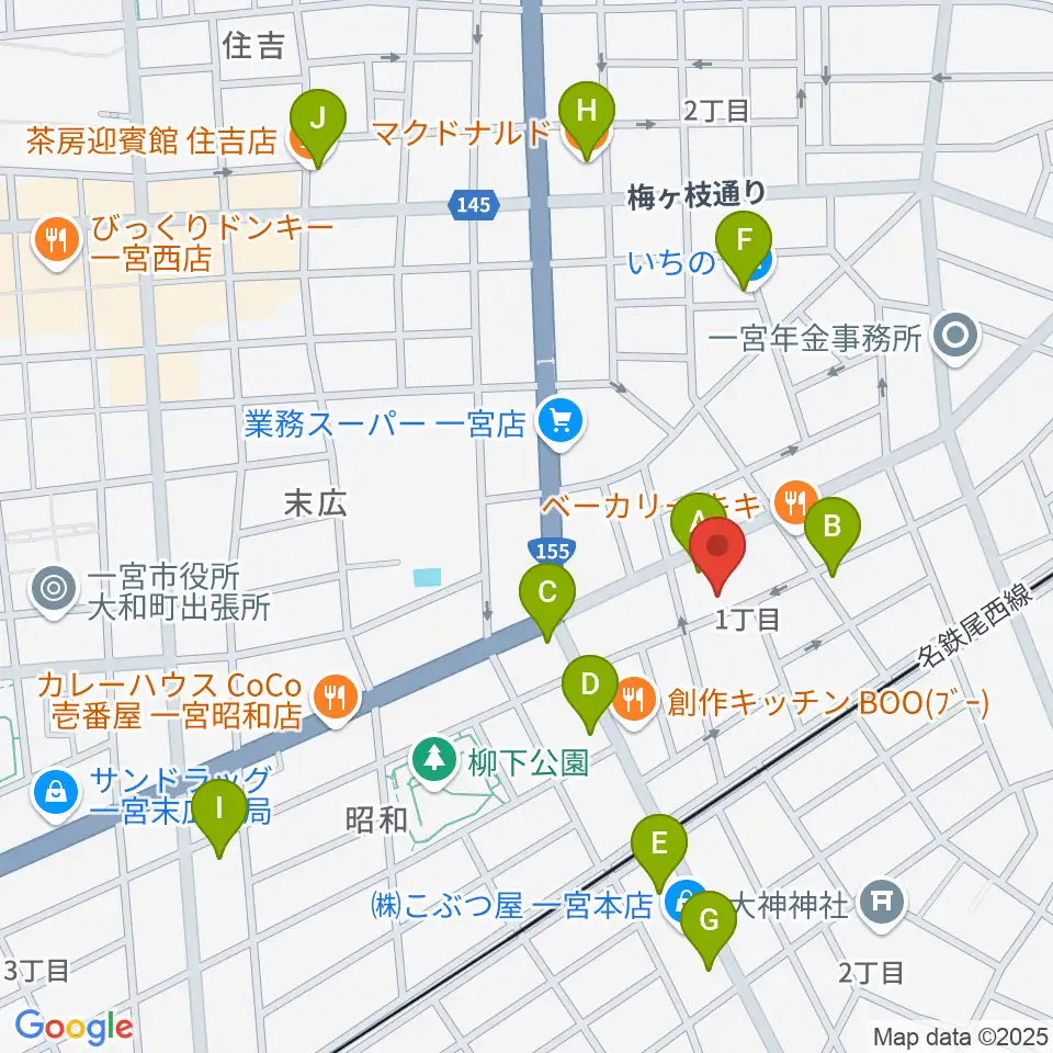 Grace MACK グレースマック周辺のカフェ一覧地図
