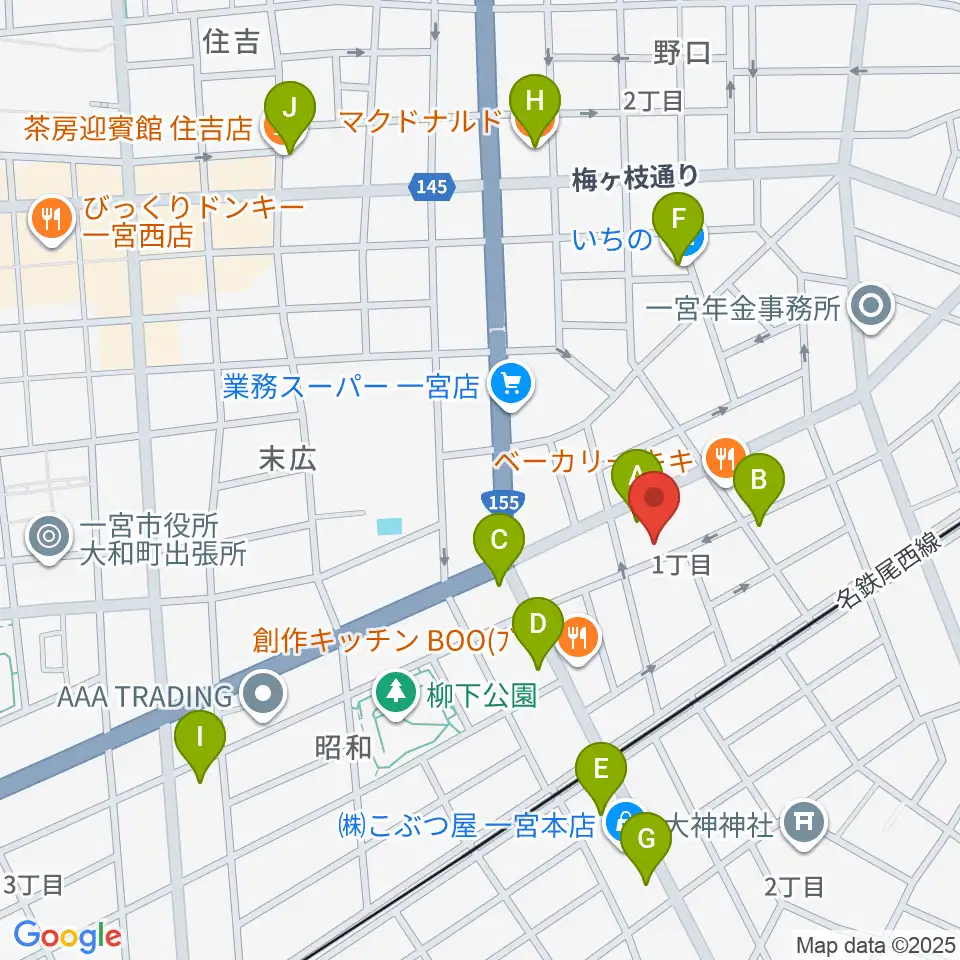 Grace MACK グレースマック周辺のカフェ一覧地図