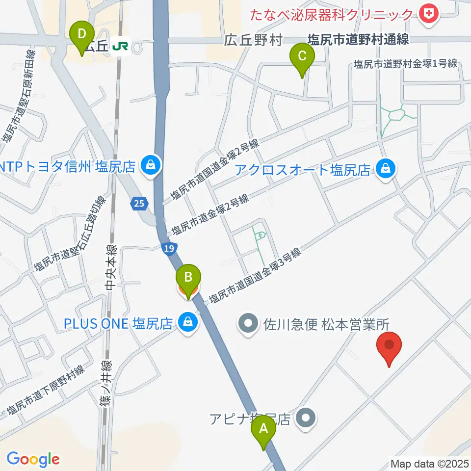ティーズギター周辺のカフェ一覧地図