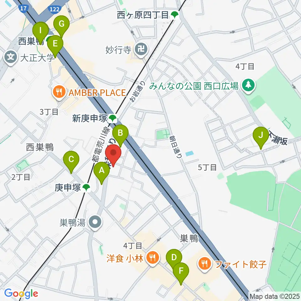スタジオフォー周辺のカフェ一覧地図