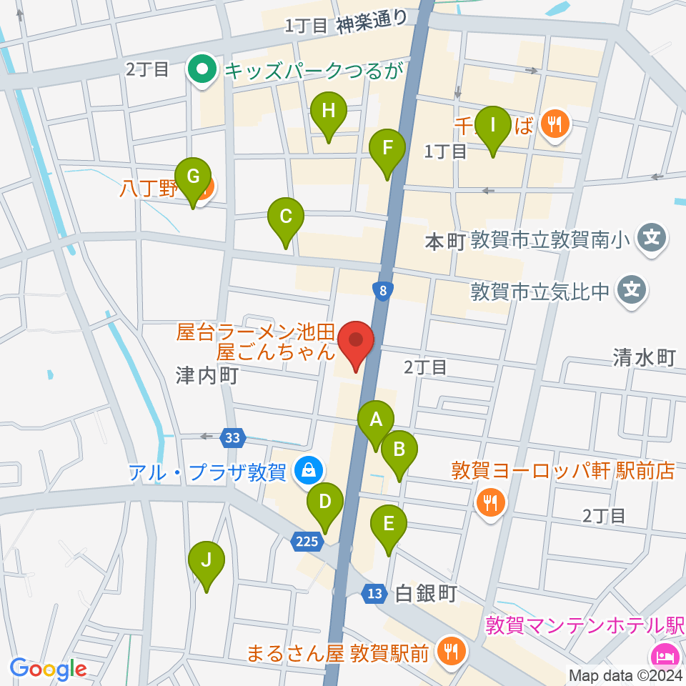 オーディオ渡辺周辺のカフェ一覧地図