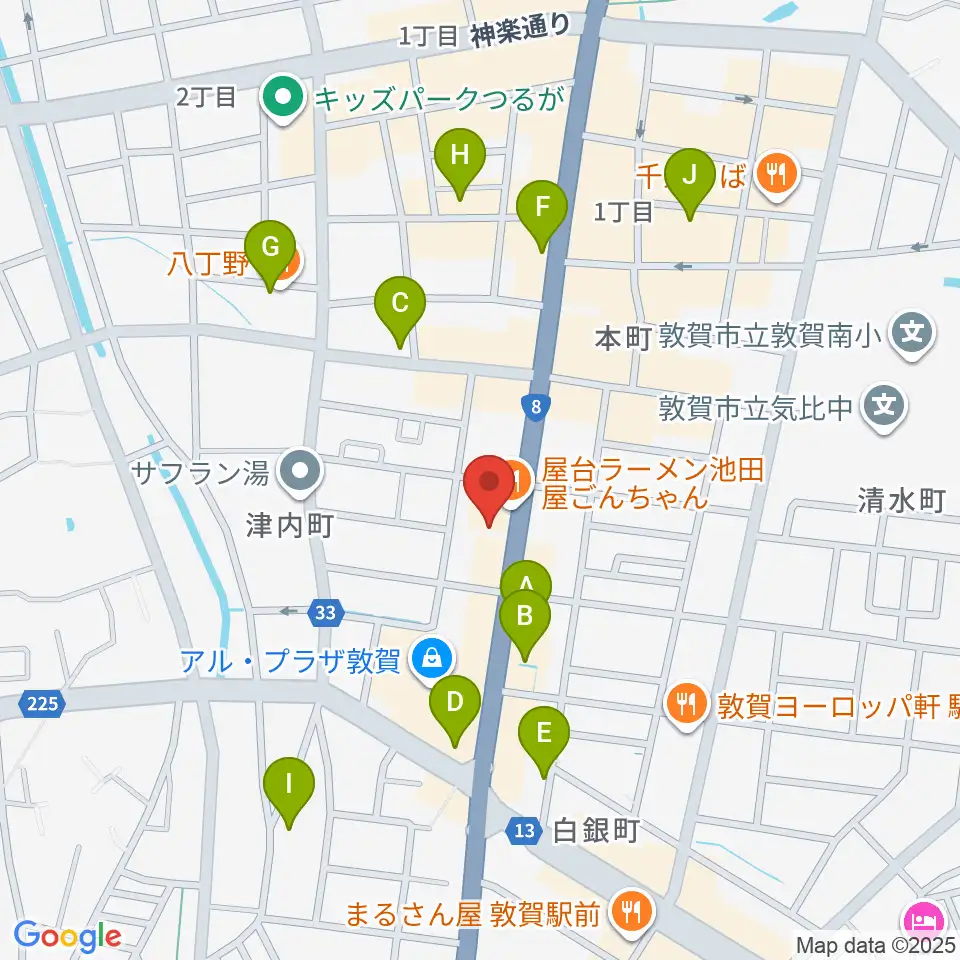 オーディオ渡辺周辺のカフェ一覧地図