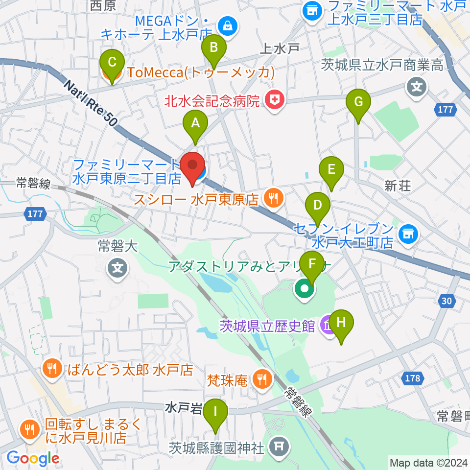 自由が丘スタヂオ周辺のカフェ一覧地図