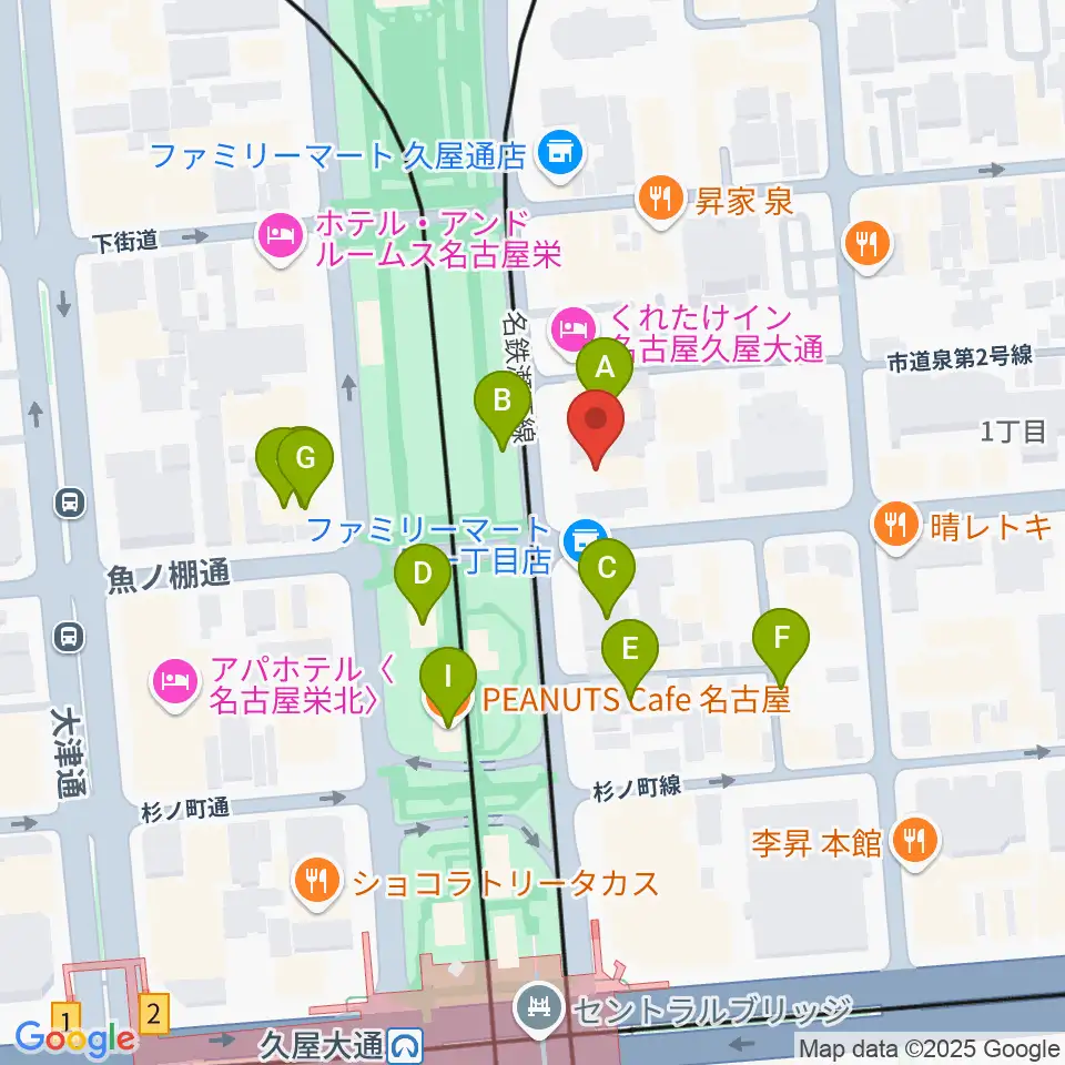 ポエポエ名古屋周辺のカフェ一覧地図