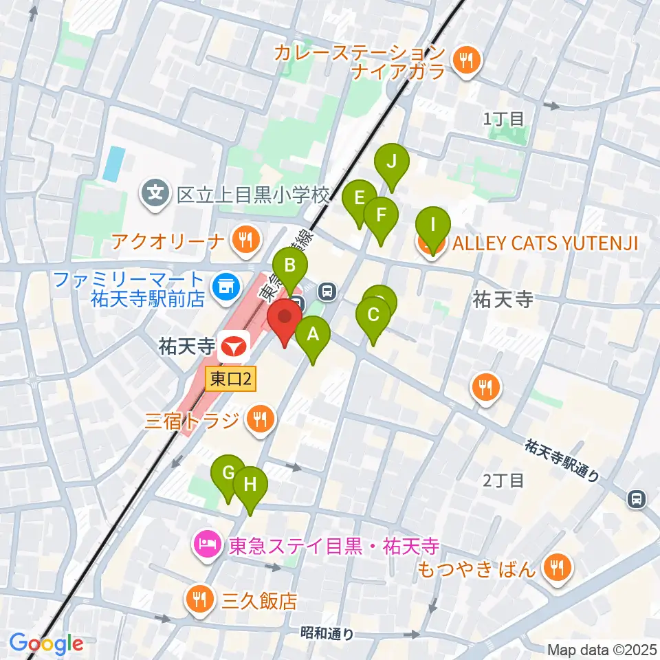 ポエポエ東京周辺のカフェ一覧地図