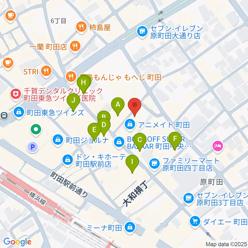 音好堂周辺のカフェ一覧地図