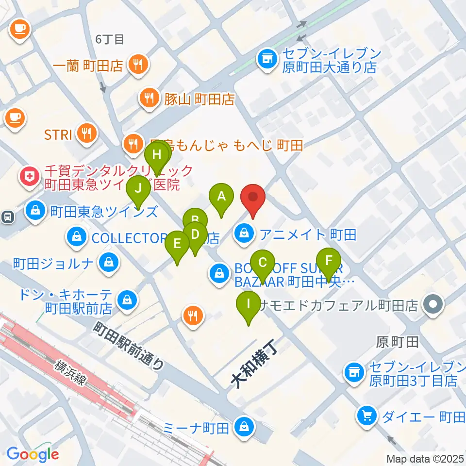 音好堂周辺のカフェ一覧地図