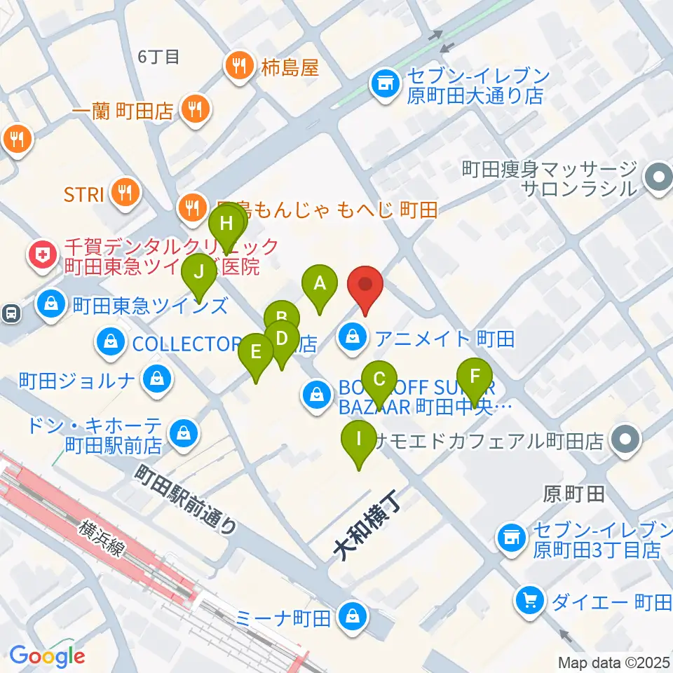 音好堂周辺のカフェ一覧地図