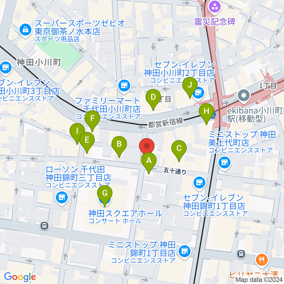 ESPテクニカルハウス周辺のカフェ一覧地図