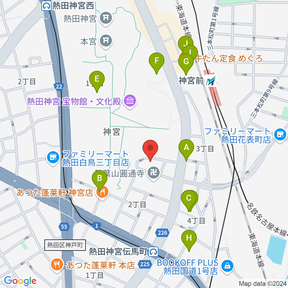 バルドン・フィルステージ周辺のカフェ一覧地図