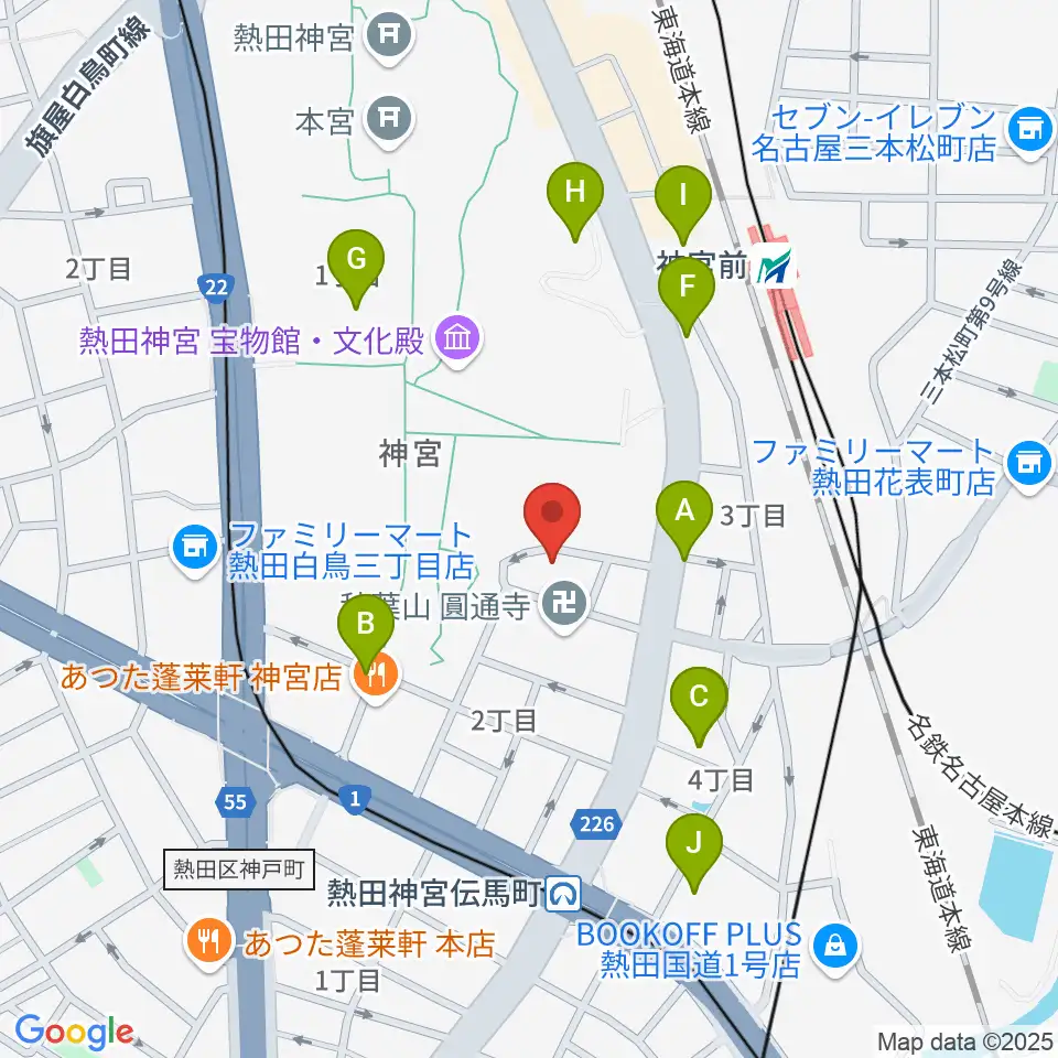 バルドン・フィルステージ周辺のカフェ一覧地図