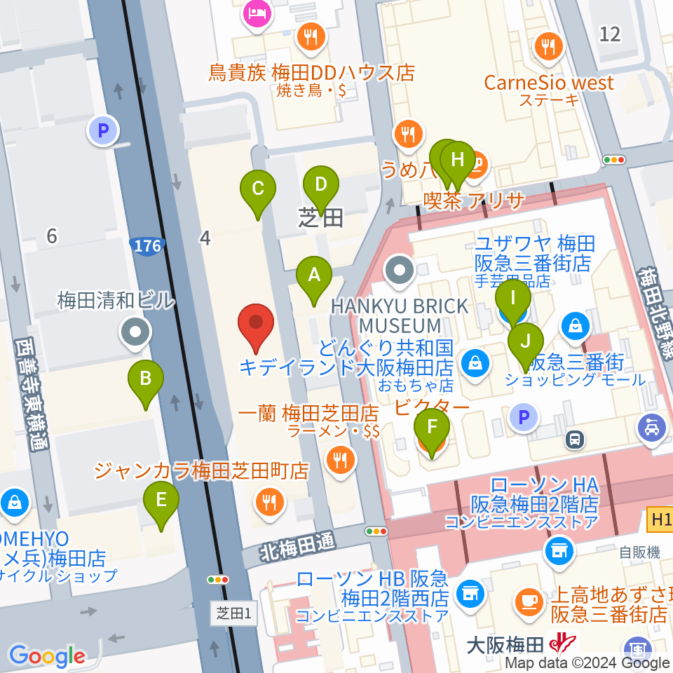 ESPカスタムショップ周辺のカフェ一覧地図