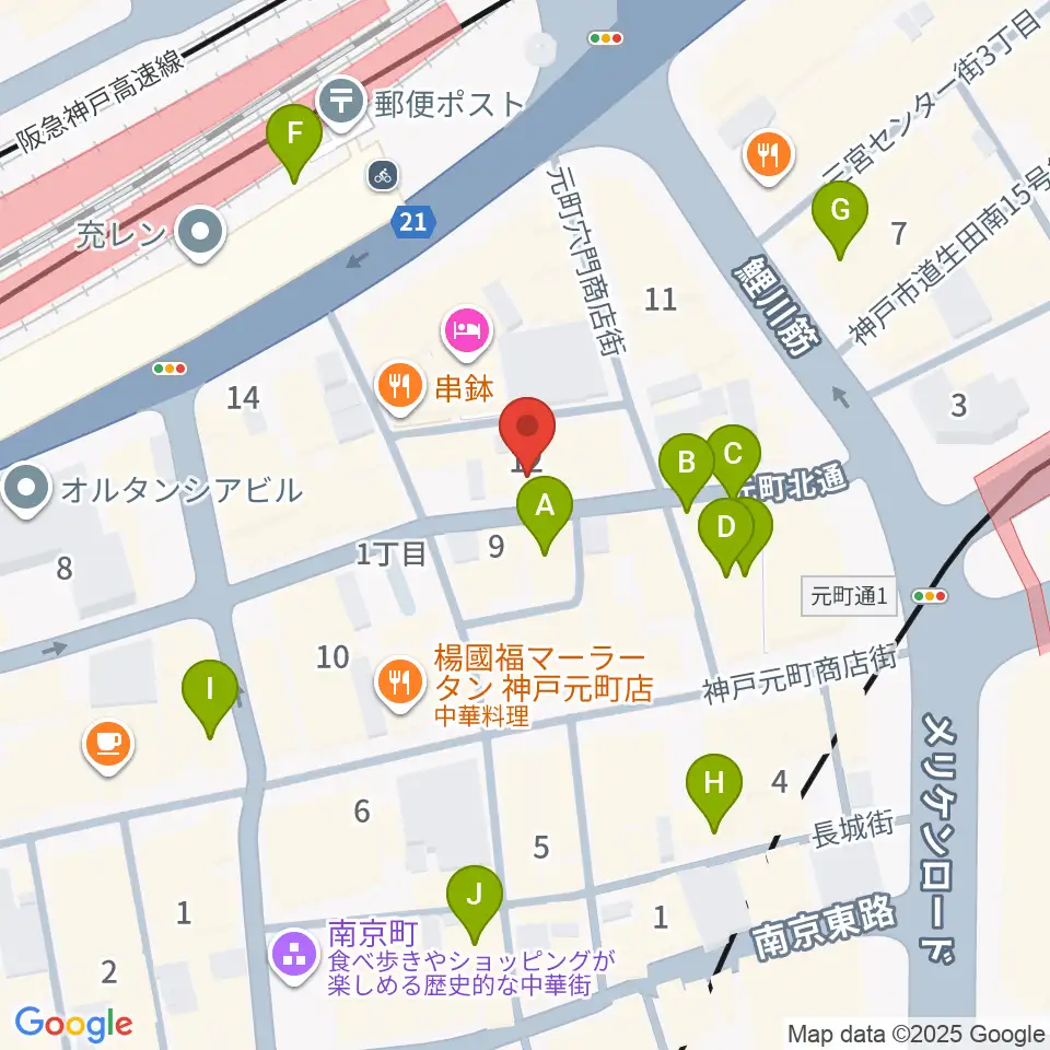 TONE BLUE周辺のカフェ一覧地図