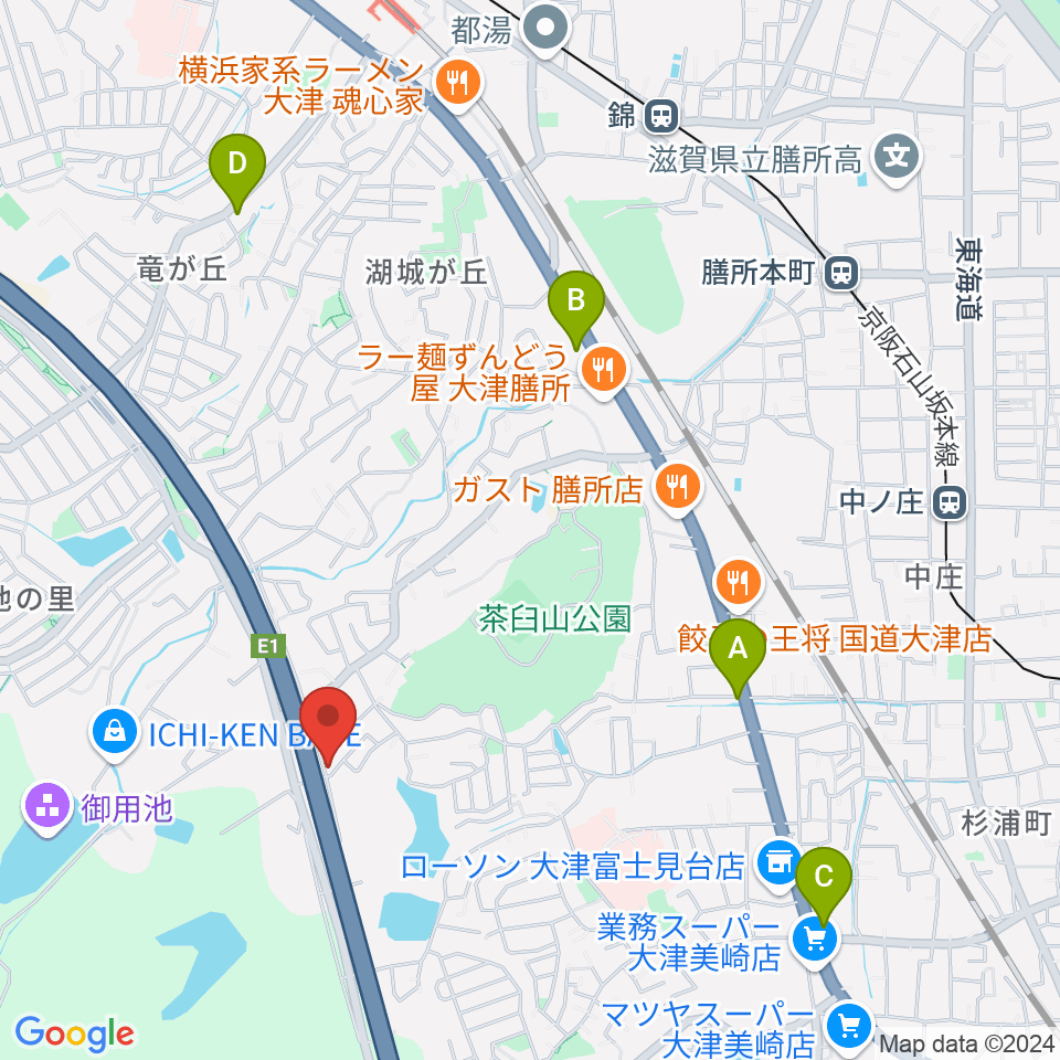 アリヨシミュージックハウス周辺のカフェ一覧地図