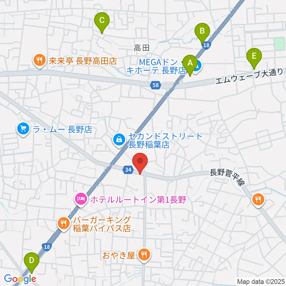 YMサウンド周辺のカフェ一覧地図