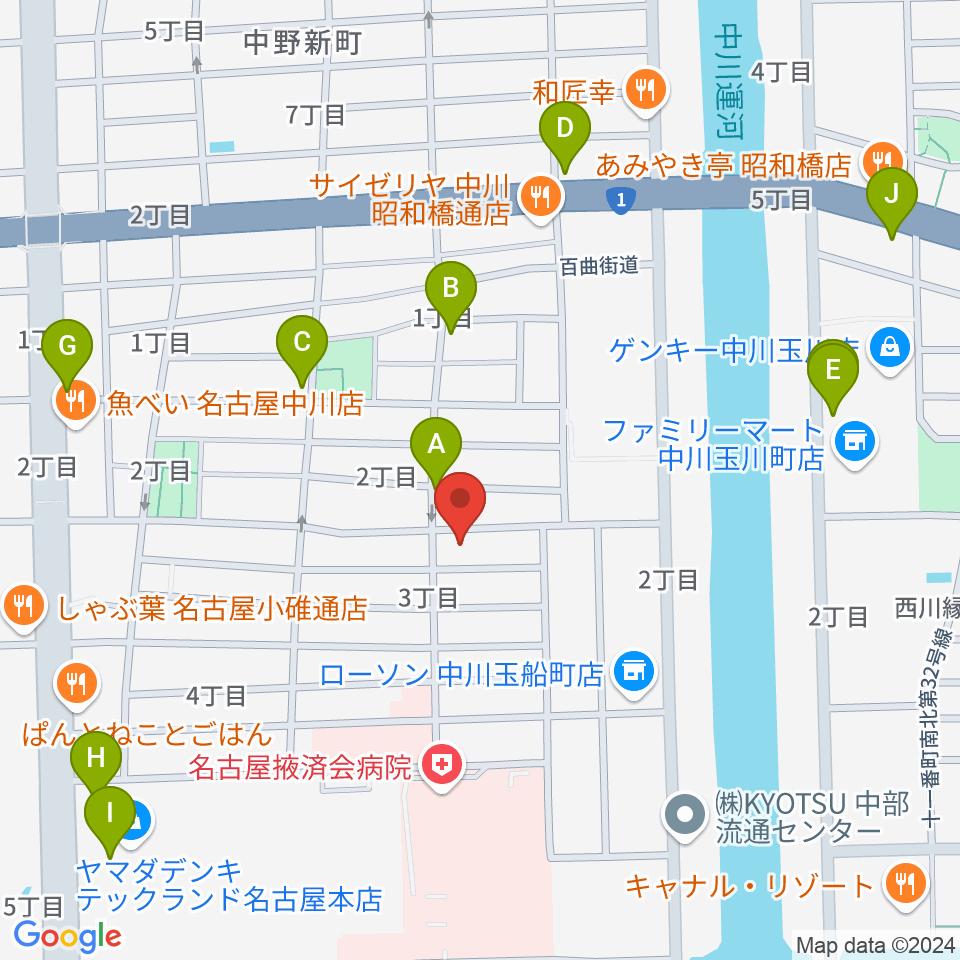 有限会社ドレミ楽器周辺のカフェ一覧地図