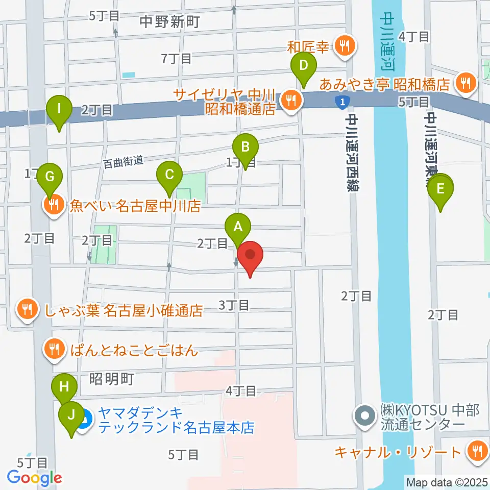 楽器買取センターDOREMI周辺のカフェ一覧地図