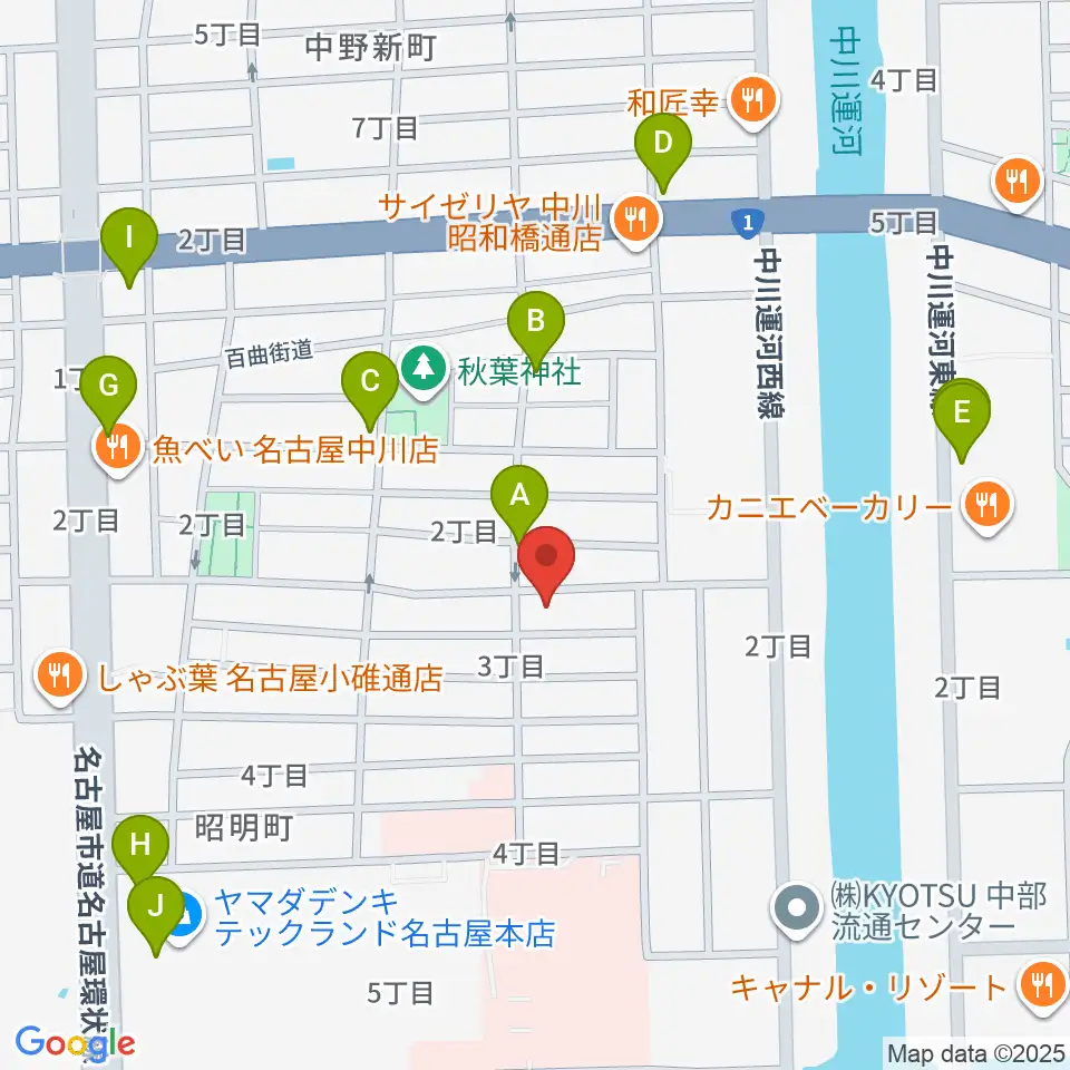 楽器買取センターDOREMI周辺のカフェ一覧地図