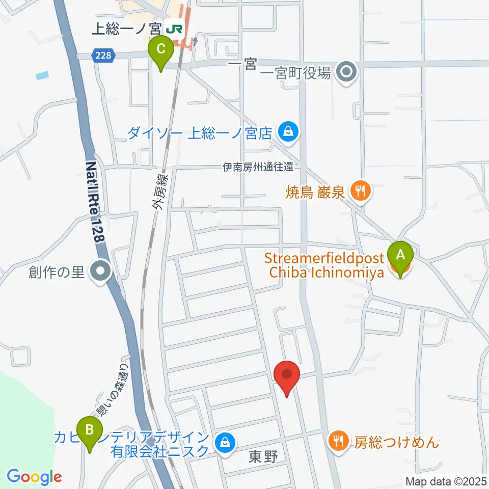 一宮センター ヤマハミュージック周辺のカフェ一覧地図