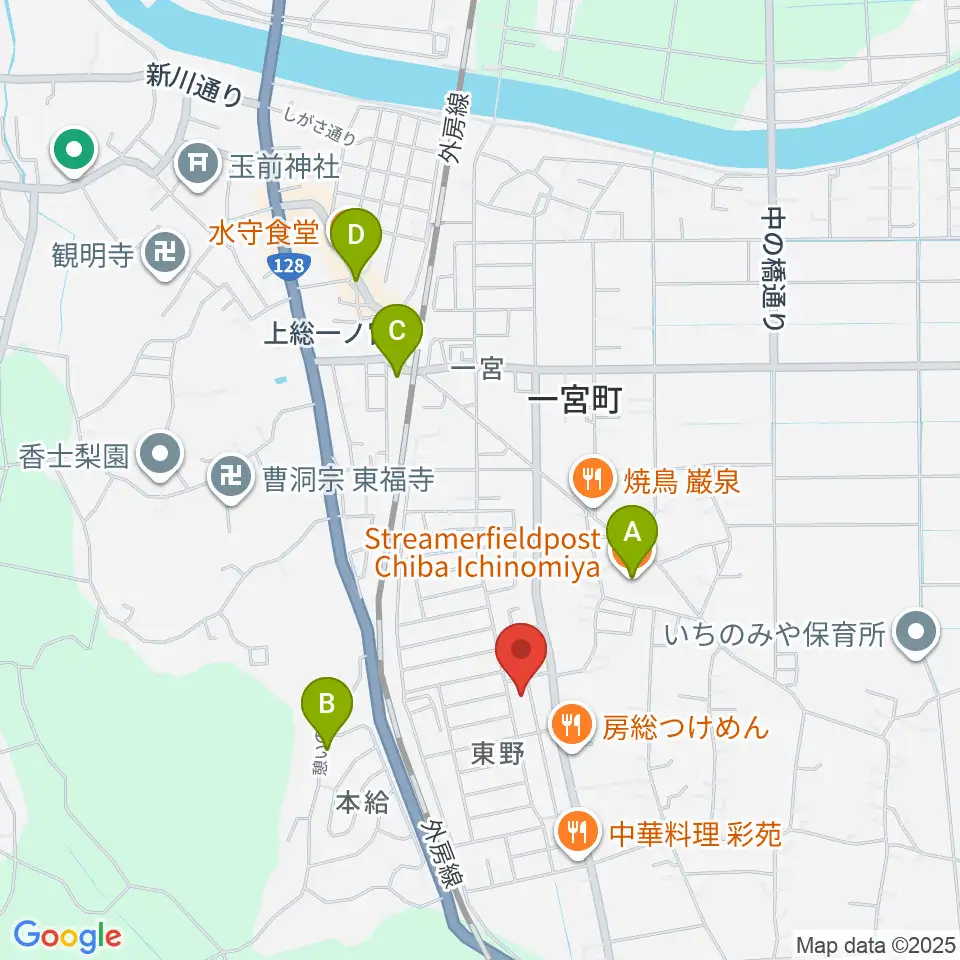 一宮センター ヤマハミュージック周辺のカフェ一覧地図