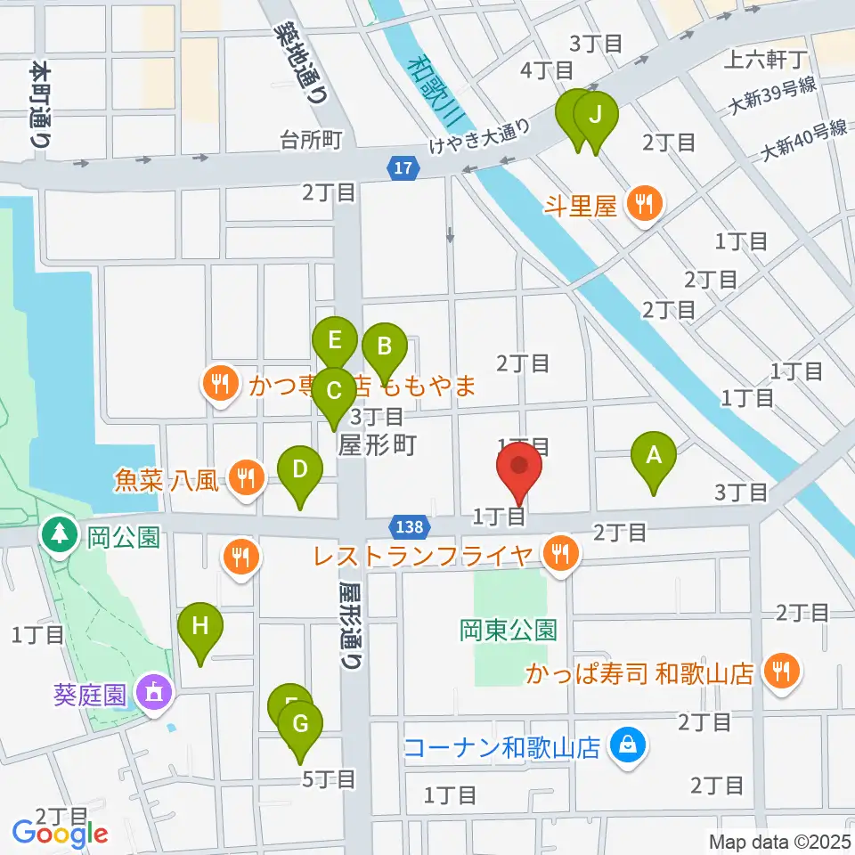 ヤスムラビクトロン周辺のカフェ一覧地図