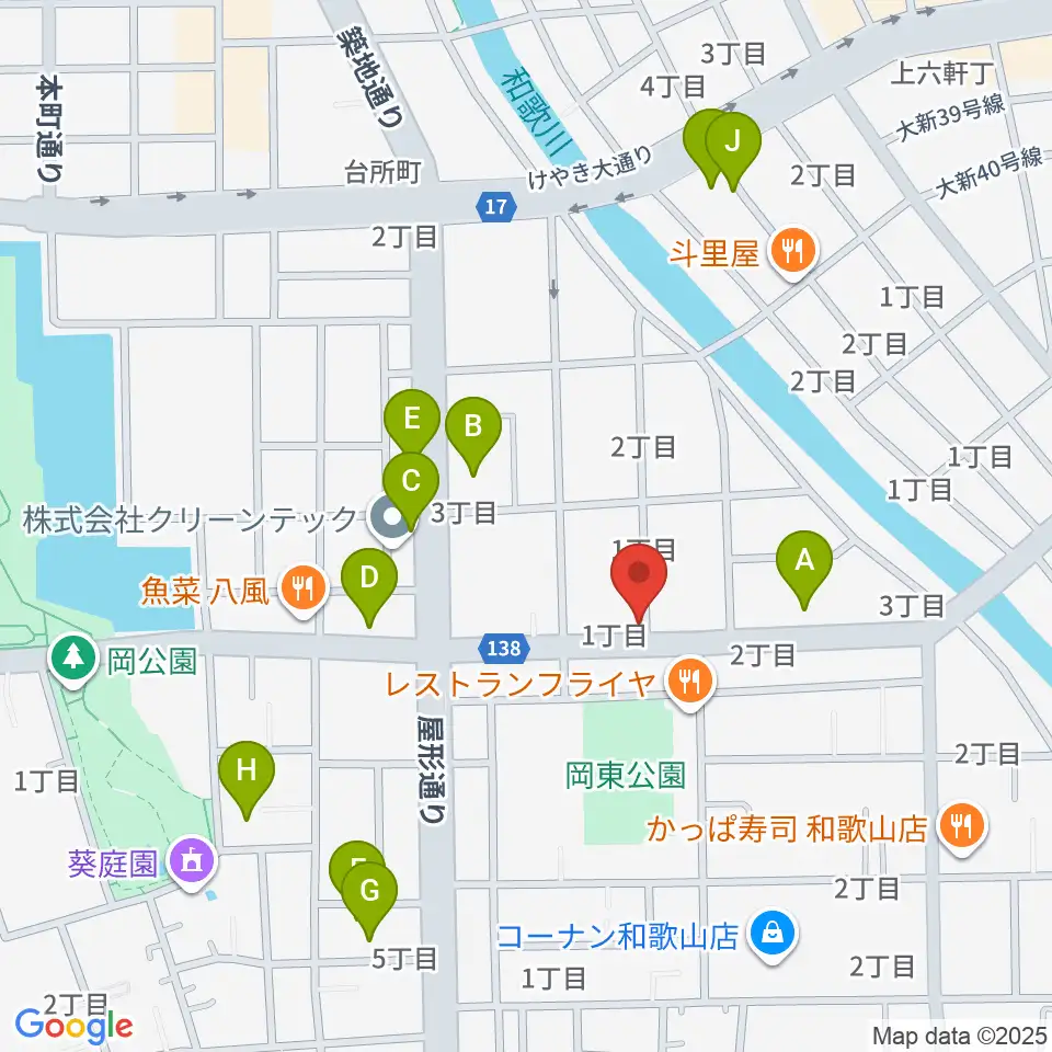 ヤスムラビクトロン周辺のカフェ一覧地図