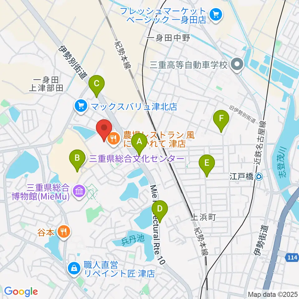 村井楽器 山の手センター周辺のカフェ一覧地図