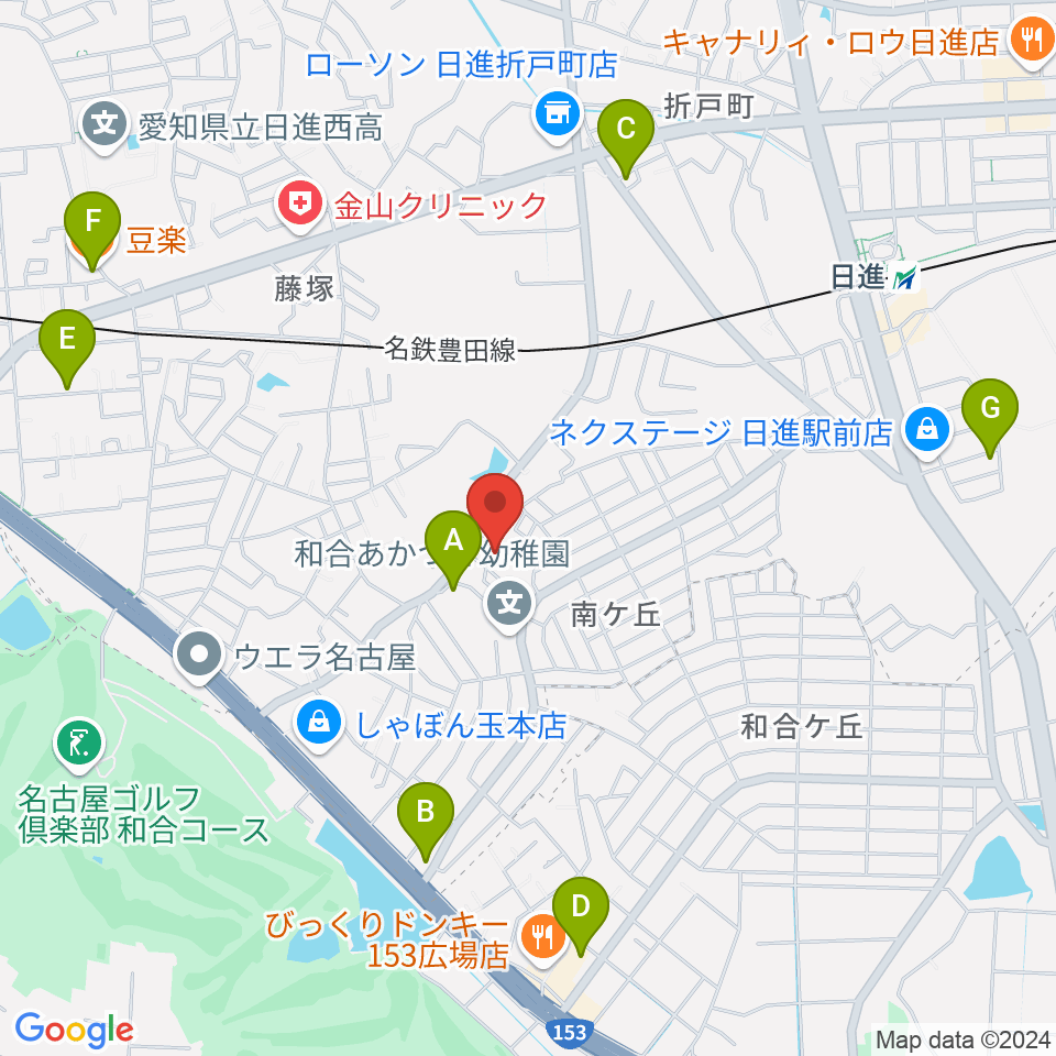 Ｋ＆Ｋミュージック周辺のカフェ一覧地図