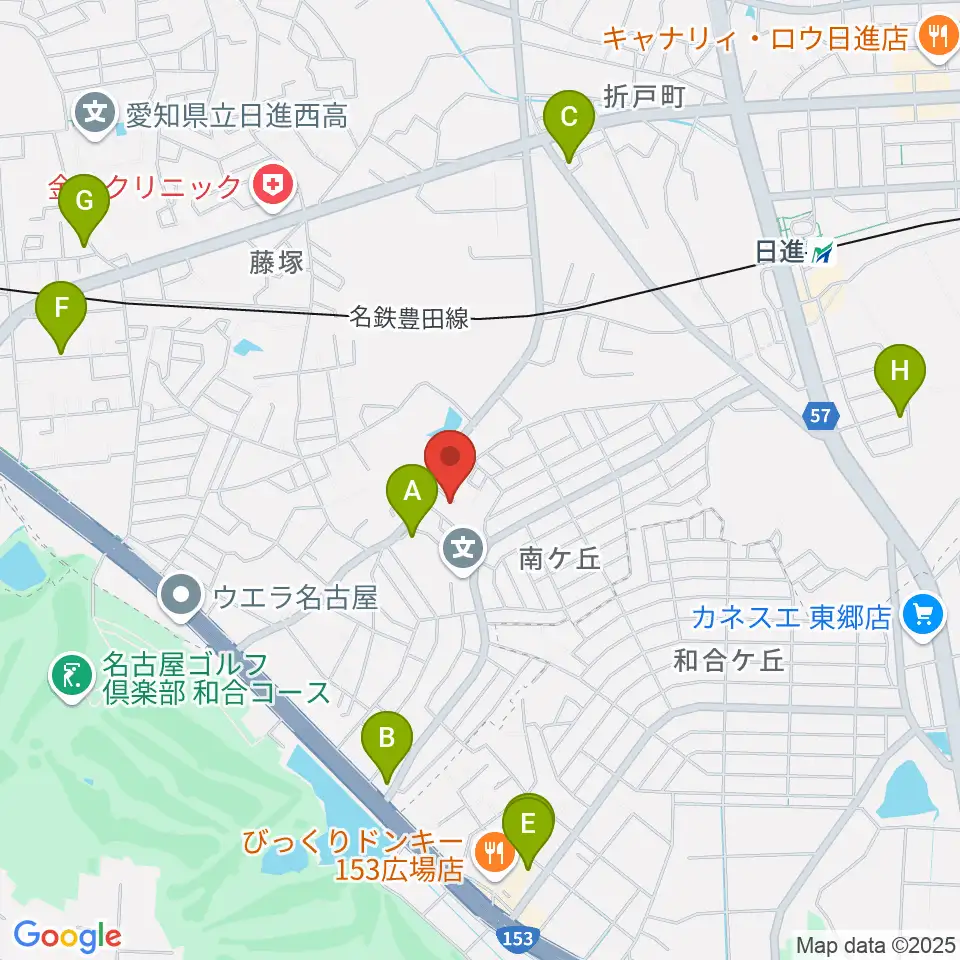 Ｋ＆Ｋミュージック周辺のカフェ一覧地図