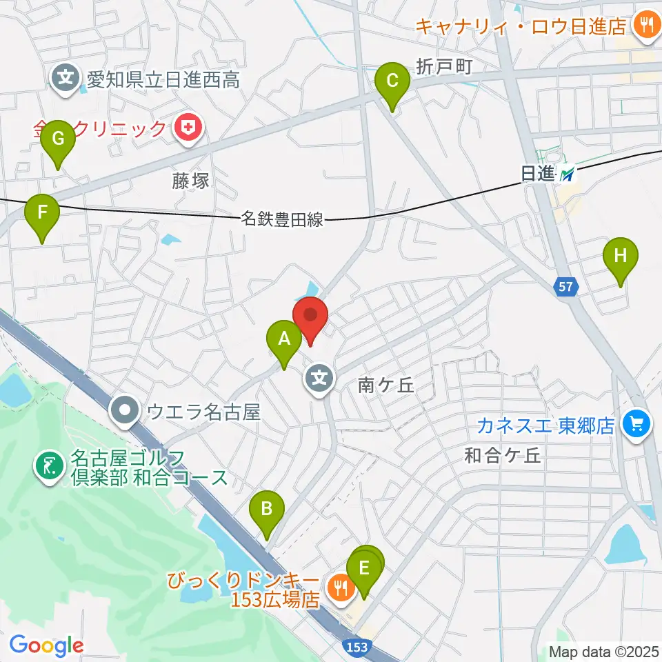 Ｋ＆Ｋミュージック周辺のカフェ一覧地図