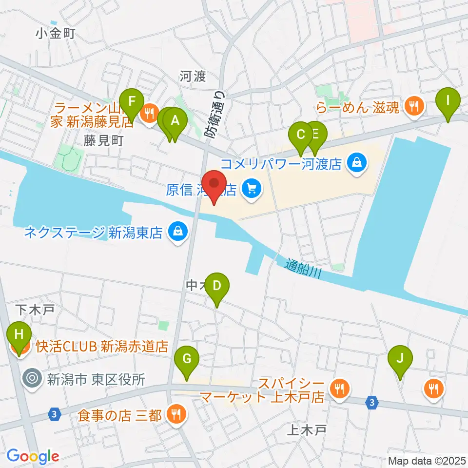 河渡総合センター ヤマハミュージック周辺のカフェ一覧地図
