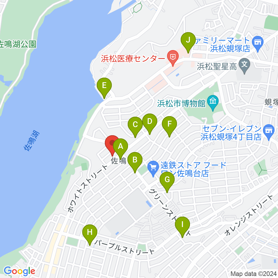 足立楽器店周辺のカフェ一覧地図