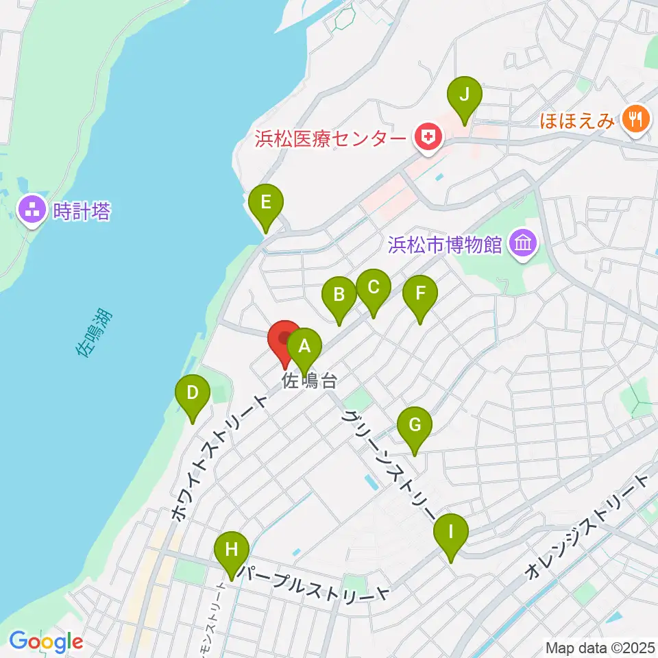 足立楽器店周辺のカフェ一覧地図