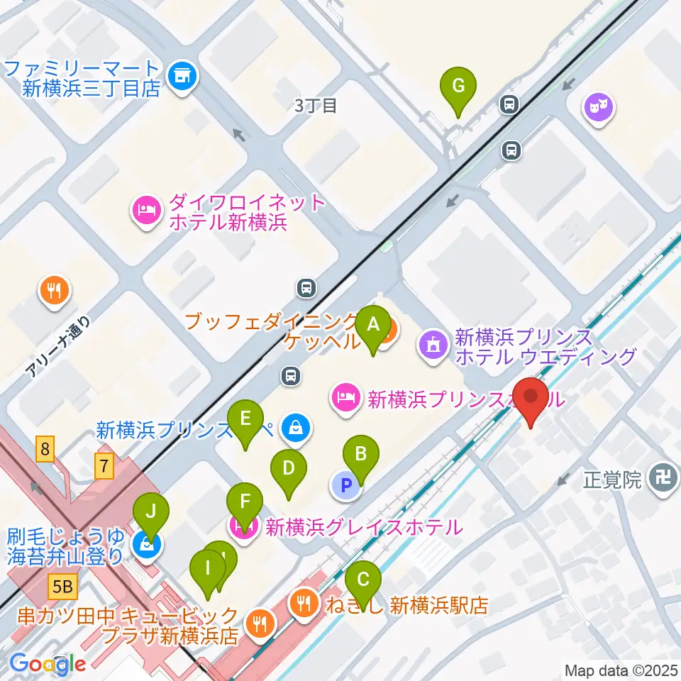 キミノ音楽教室周辺のカフェ一覧地図