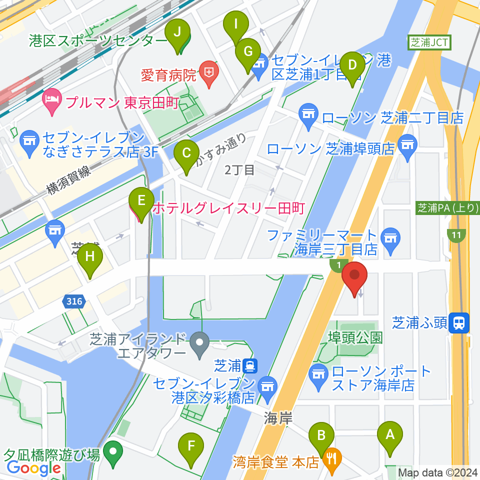 ピアノ運送株式会社周辺のカフェ一覧地図