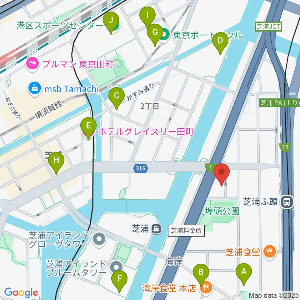 ピアノ運送株式会社周辺のカフェ一覧地図