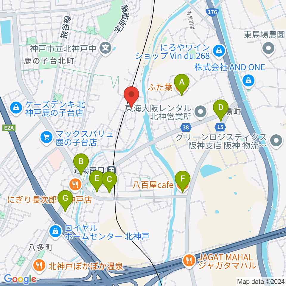 有限会社ピアノ技研周辺のカフェ一覧地図