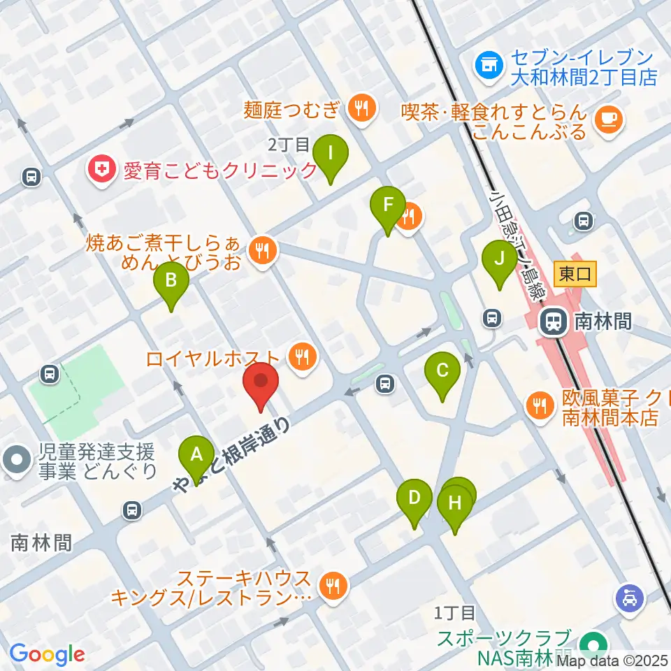 みゆき音楽アトリエ周辺のカフェ一覧地図