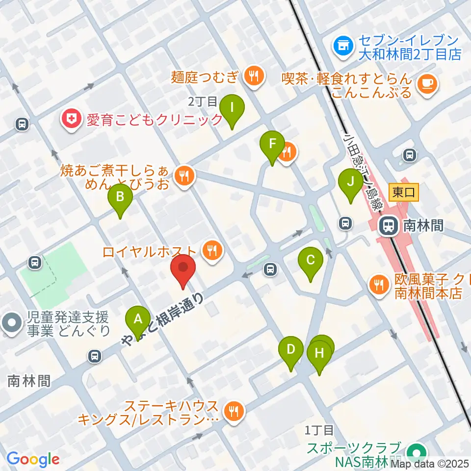 みゆき音楽アトリエ周辺のカフェ一覧地図