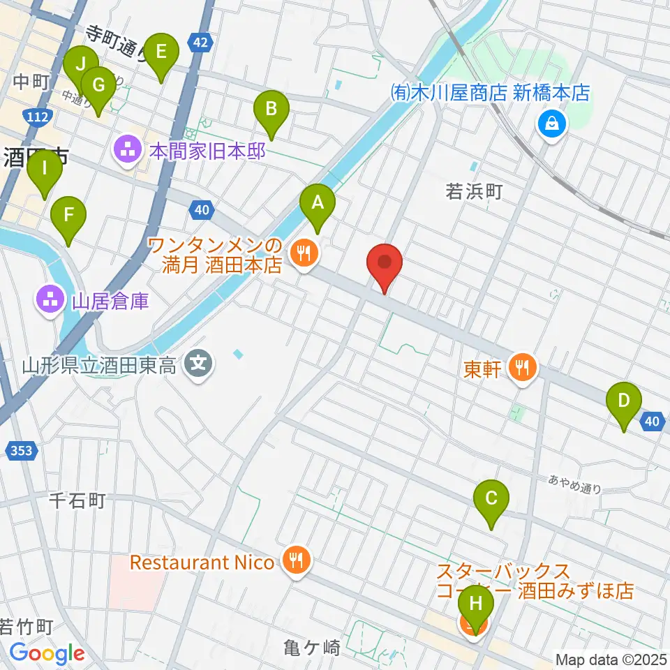 サトウピアノアカデミー周辺のカフェ一覧地図