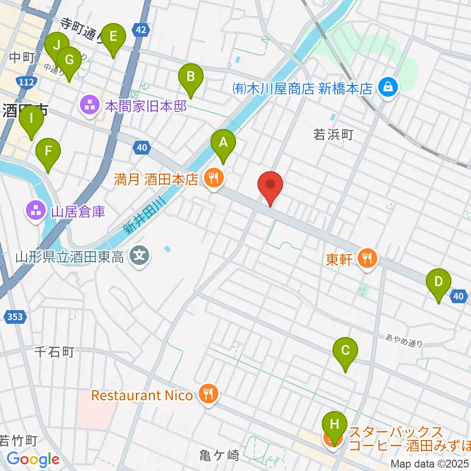 サトウピアノアカデミー周辺のカフェ一覧地図