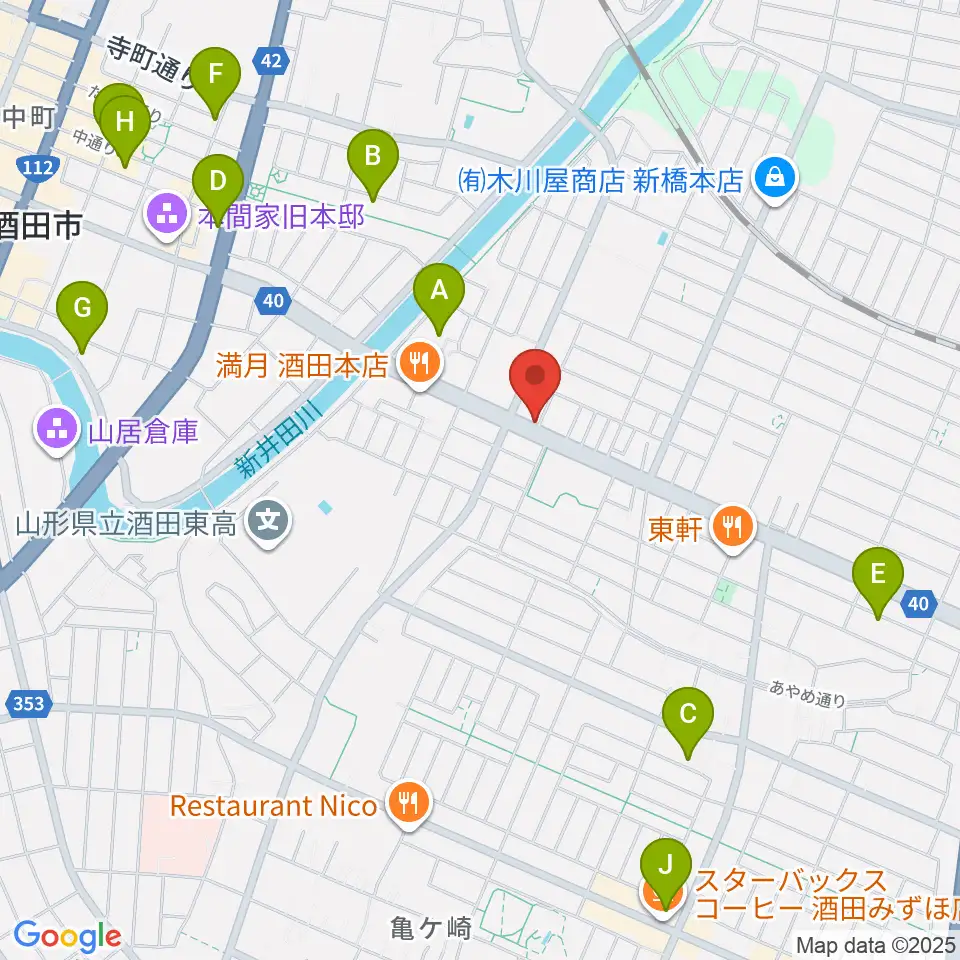 サトウピアノアカデミー周辺のカフェ一覧地図